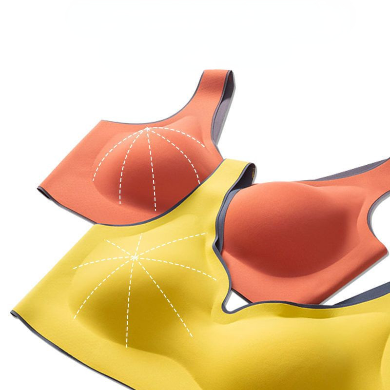 Sutien din mătase de gheață pentru femei M-2XL Bralette mare cu cataramă pe spate Top Lenjerie