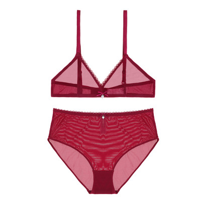 Varsbaby Lenjerie sexy de vară Chiloți francezi cu talie înaltă Lenjerie de corp transparentă Set sutien transparent, fără căptușeală, respirabil