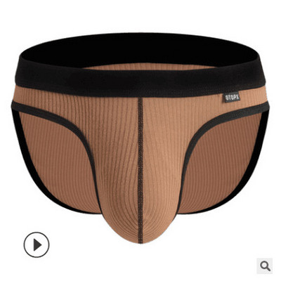 Lenjerie de corp de marcă 2022 Pantaloni scurți pentru bărbați Slip pentru bărbați Ropa Interior Hombre Talie joasă Respirabil U Convex Print Dimensiune M-2XL