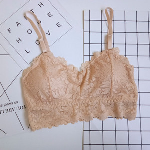 Sutien din dantelă Sanderala Bralette pentru femei Lenjerie sexy Lenjerie de corp fără fir căptușit fără sudură Ultra curea căptușită femeie activ moale