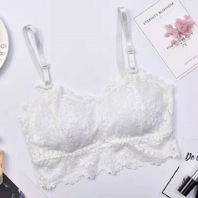 Sutien din dantelă Sanderala Bralette pentru femei Lenjerie sexy Lenjerie de corp fără fir căptușit fără sudură Ultra curea căptușită femeie activ moale