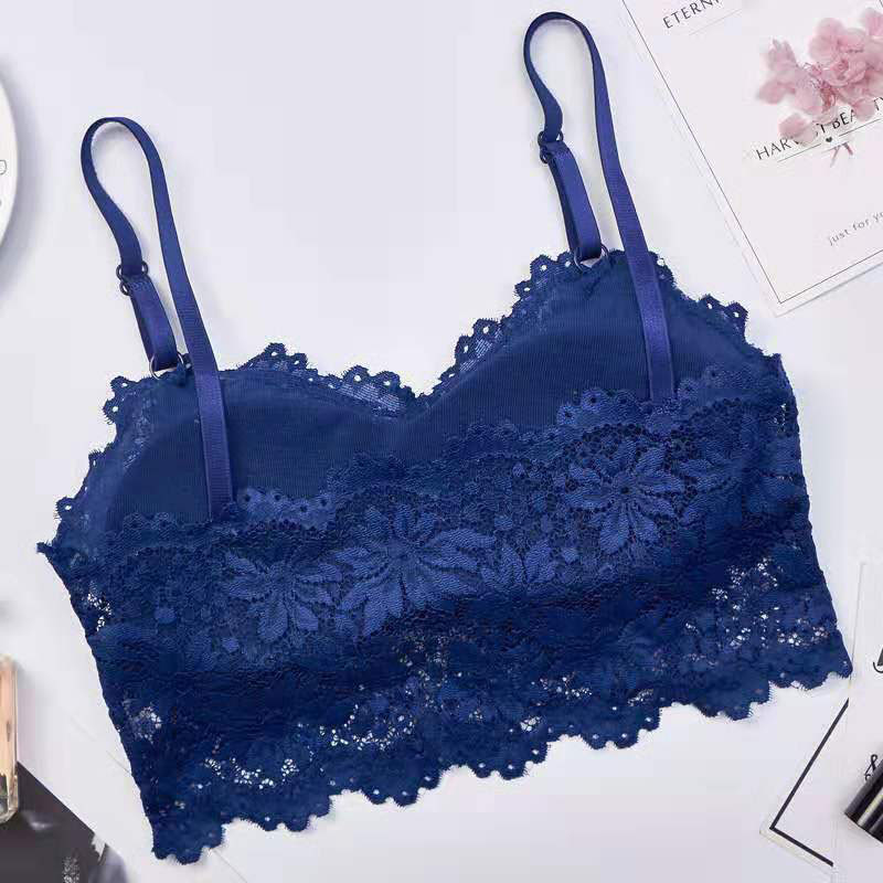 Sutien din dantelă Sanderala Bralette pentru femei Lenjerie sexy Lenjerie de corp fără fir căptușit fără sudură Ultra curea căptușită femeie activ moale
