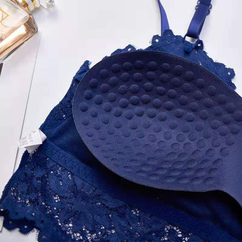Sutien din dantelă Sanderala Bralette pentru femei Lenjerie sexy Lenjerie de corp fără fir căptușit fără sudură Ultra curea căptușită femeie activ moale