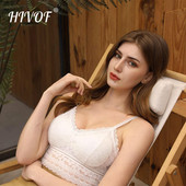 HIVOF noua dantelă exterior wear camisole, fete fără inel oțel lenjerie sutien sexy cu spate frumos