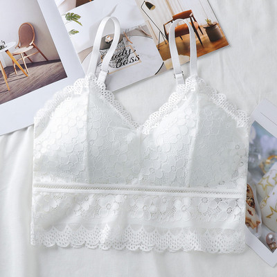 HIVOF noua dantelă exterior wear camisole, fete fără inel oțel lenjerie sutien sexy cu spate frumos