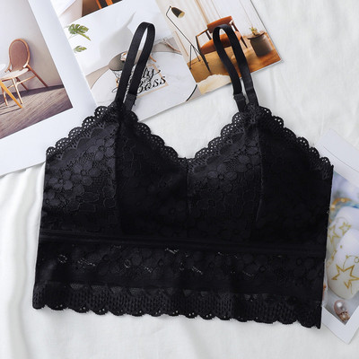 HIVOF noua dantelă exterior wear camisole, fete fără inel oțel lenjerie sutien sexy cu spate frumos