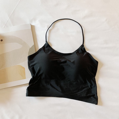Sexy Beauty backded σουτιέν με επένδυση γιόγκα Γυναικείο γιλέκο τανκ Αφαιρούμενο σουτιέν γυμναστικής Λεπτό λουράκι ώμου Γυναικεία αθλητικά αντικραδασμικά εσώρουχα