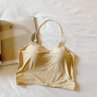 Sexy Beauty backded σουτιέν με επένδυση γιόγκα Γυναικείο γιλέκο τανκ Αφαιρούμενο σουτιέν γυμναστικής Λεπτό λουράκι ώμου Γυναικεία αθλητικά αντικραδασμικά εσώρουχα