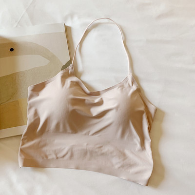 Sexy Beauty backded σουτιέν με επένδυση γιόγκα Γυναικείο γιλέκο τανκ Αφαιρούμενο σουτιέν γυμναστικής Λεπτό λουράκι ώμου Γυναικεία αθλητικά αντικραδασμικά εσώρουχα