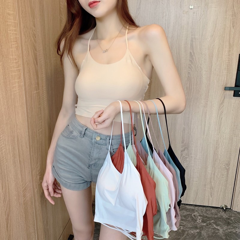 Sexy Beauty backded σουτιέν με επένδυση γιόγκα Γυναικείο γιλέκο τανκ Αφαιρούμενο σουτιέν γυμναστικής Λεπτό λουράκι ώμου Γυναικεία αθλητικά αντικραδασμικά εσώρουχα