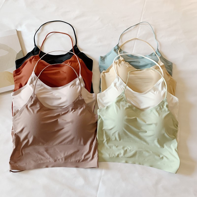 Sexy Beauty backded σουτιέν με επένδυση γιόγκα Γυναικείο γιλέκο τανκ Αφαιρούμενο σουτιέν γυμναστικής Λεπτό λουράκι ώμου Γυναικεία αθλητικά αντικραδασμικά εσώρουχα