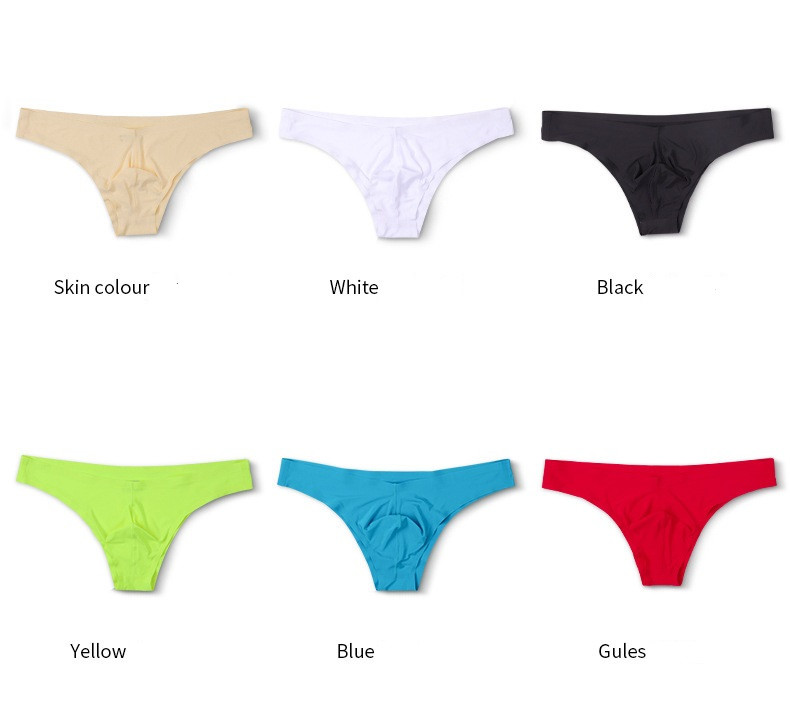 2020 m. vasaros vyriški besiūliai apatiniai, kvėpuojantys ledinio šilko kelnaitės žemu juosmeniu, patogūs, stilingi, kieti permatomi kelnaitės