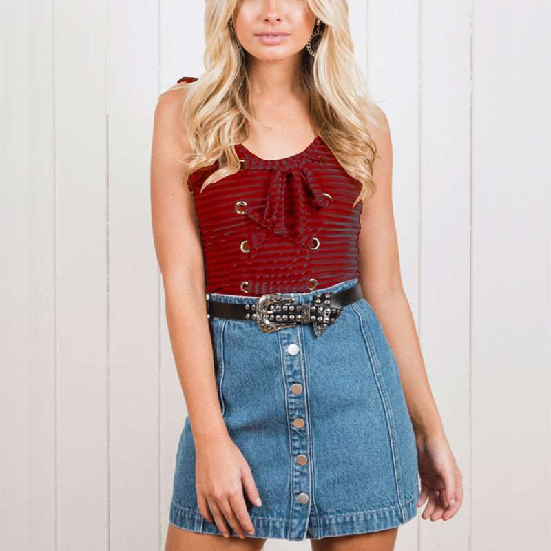 Γυναικεία σέξι ριγέ αμάνικη ολόσωμη φόρμα Γυναικεία σπαγγέτι Σέξι μπάντα με βαθύ V λαιμόκοψη εξώπλατη φόρμα παραλίας