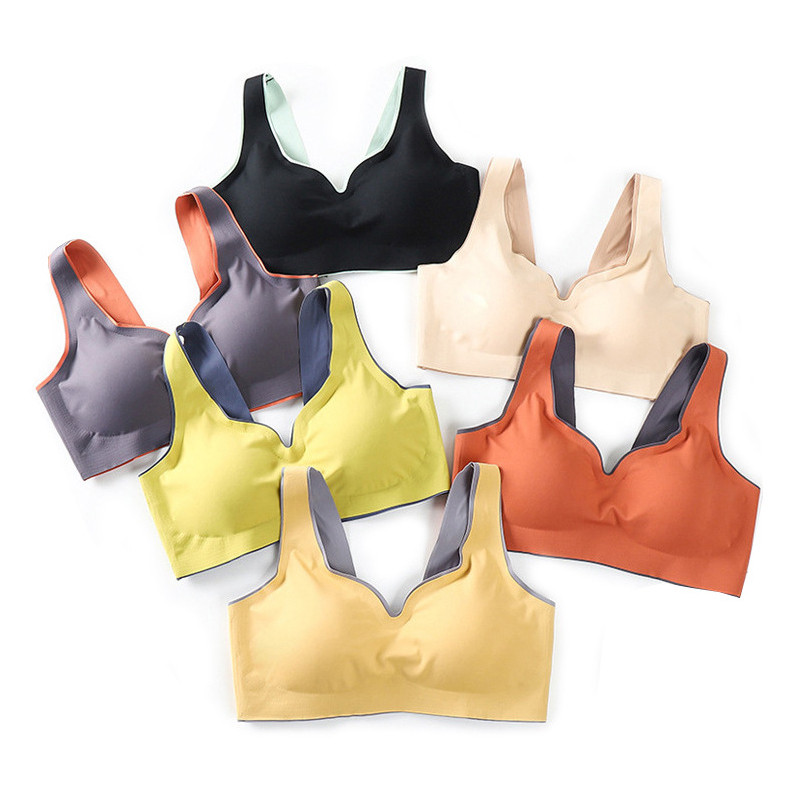 HIVOF donje rublje od lateksa, udobno bešavno donje rublje, sportski grudnjak bez čeličnih prstena