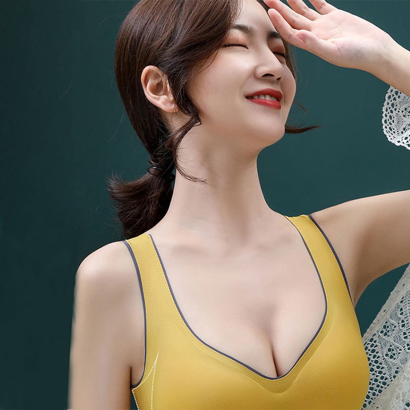 HIVOF donje rublje od lateksa, udobno bešavno donje rublje, sportski grudnjak bez čeličnih prstena