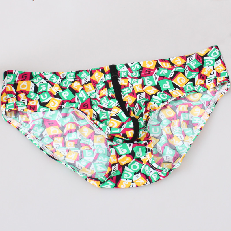 Ανδρικά σλιπ 2018 Ανδρικά εσώρουχα Σλιπ με εμπριμέ χρώμα Μαλακά σώβρακα Nylon Sexy εσώρουχα Ανδρικά σλιπ Calzoncillos hombre ckyh06