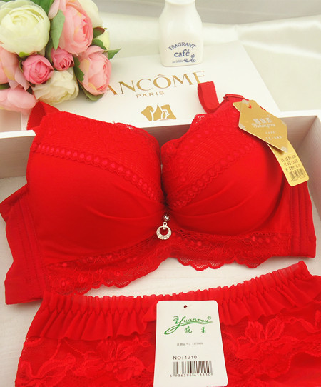 Set sutien fără jante pentru femei, sexy din dantelă, secțiune subțire, bralette, chiloți, lenjerie de corp prietenoasă cu pielea