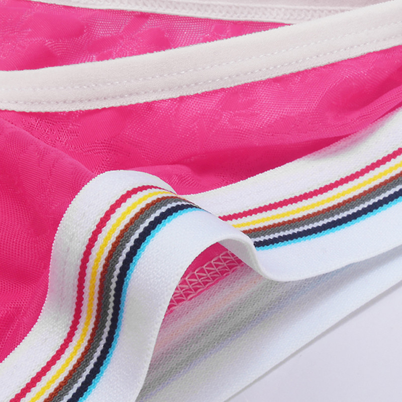 Ανδρικά σέξι, εξαιρετικά λεπτά, σύντομο εσώρουχο με δίχτυ χαμηλού ύψους αναπνεύσιμο See Through Ice Silk Breathable Beachwear Σώβρακο Slip Hombre