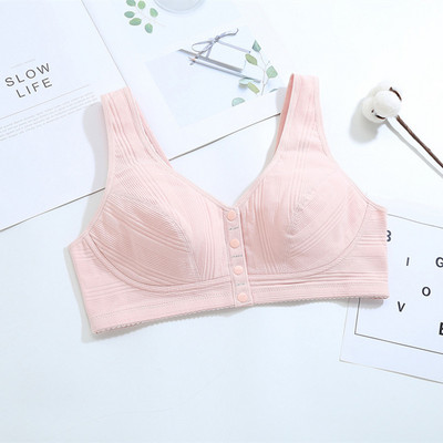 Sanderala Sutien sexy din bumbac pentru femei, moale, cupă plină, fără fir, confortabilă, pentru femei, de zi cu zi Lenjerie căptușită Push Up