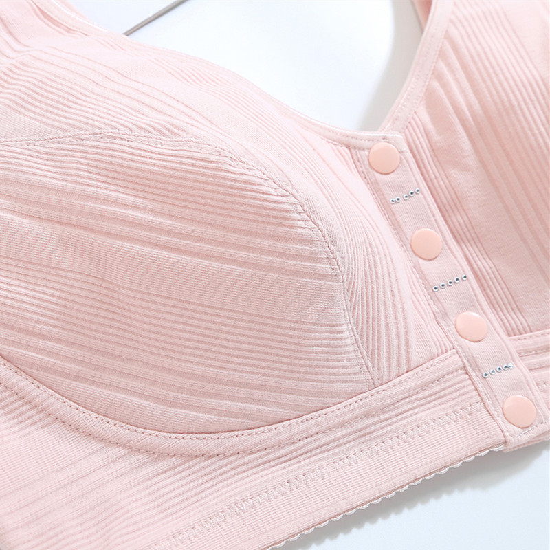 Sanderala Sutien sexy din bumbac pentru femei, moale, cupă plină, fără fir, confortabilă, pentru femei, de zi cu zi Lenjerie căptușită Push Up