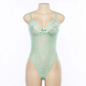 Isiksus Body de vară negru cu tanga, transparent, sexy, pentru femei, din dantelă, plasă albă, fără spate, fără umeri, 2019, pentru femei JS030