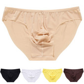 Slip pentru bărbați, moale, respirabil, din mătase, lenjerie sexy pentru bărbați, cu șolduri calde în sus, suspensoare, sexy, colorate, cueca