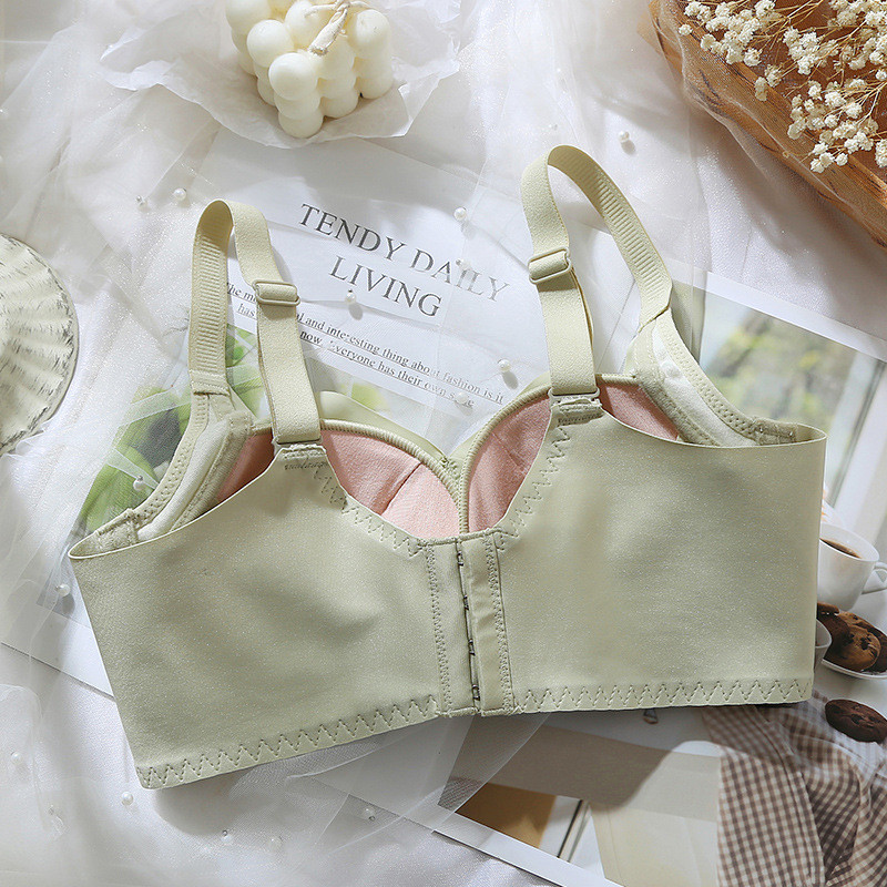 No Steel Ring Seksikas rinnahoidja Lihtne õhuke karv aluspesu Pehme vabaaja hingav korsett koguv longusvastane toru, top naiste rinnahoidja