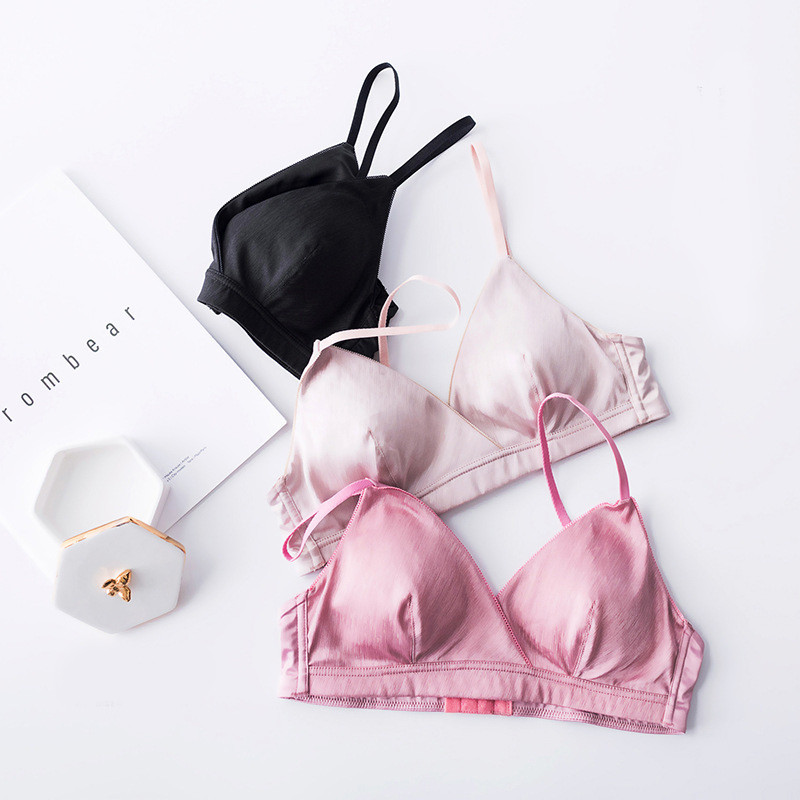 grudnjaci za donje rublje za žene Seksi grudnjak s trokutastim košaricama Bežični tanki bez izbočenih vrhova donje rublje u francuskom stilu