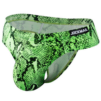 JOCKMAI New Fashion Printed Python Pattern Мъжко бельо Секси спортни парти слипове с ниска талия Безшевни спортни плувни UndearPants