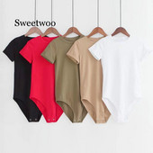 Romper Body for Women Sexy Bodysuits 2020 Νέα καλοκαιρινή γυναικεία φόρμα κοντομάνικη φόρμα