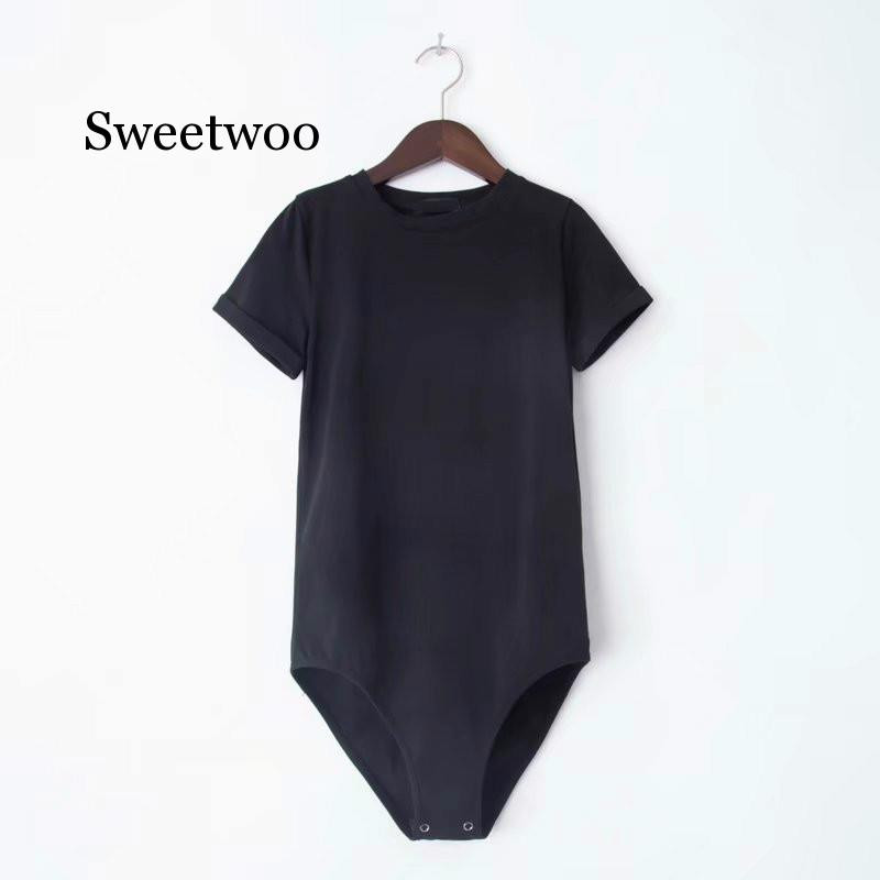 Romper Body for Women Sexy Bodysuits 2020 Νέα καλοκαιρινή γυναικεία φόρμα κοντομάνικη φόρμα