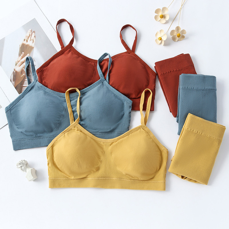 ACELANDY-Women õmblusteta rinnahoidjakomplekt Seksikas naiste aluspesu pesu traadita rinnahoidja Bralette pesu rinnahoidja elastsuse aluspesu komplekt