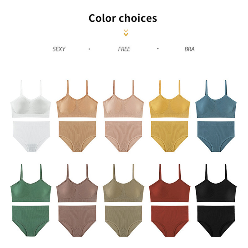 ACELANDY-Women õmblusteta rinnahoidjakomplekt Seksikas naiste aluspesu pesu traadita rinnahoidja Bralette pesu rinnahoidja elastsuse aluspesu komplekt