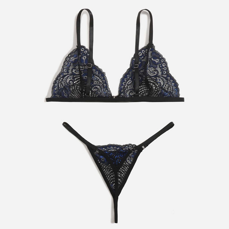 Cămașoare de noapte pentru femei Set de lenjerie vintage pentru femei Sutiene sexy din dantelă Tanga Chiloți Lenjerie de corp transparentă Costume de doamnă pentru femei sexy