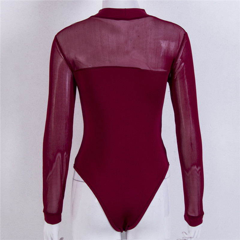 Naiste pikkade varrukatega seksikas pitsist body, must pikkade varrukatega õõnsate kehakoristustega naiste kombinesoon, sügisene naiste mängukostüüm