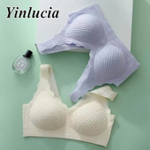 Μονόχρωμο Sleep Άνετο Push Up σουτιέν Crop Bustier Αμάνικο εύκαμπτο γιλέκο Αθλητικό καλοκαιρινό Λεπτό, δροσερό τοπ υψηλής ποιότητας