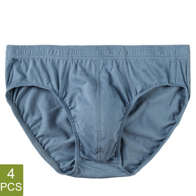 4 buc/lot Cele mai ieftine 100% bumbac slip pentru bărbați lenjerie de corp pentru bărbați de dimensiuni mari Chiloți XL-5XL lenjerie sexy respirabilă pentru bărbați