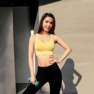 2021 Νέα σέξι γυναικεία αθλητικά εσώρουχα για κορίτσια Σέξι Crop Top σταυρωτά λουράκια ώμου δείχνουν τα τέλεια μαλακά εσώρουχα στην πλάτη