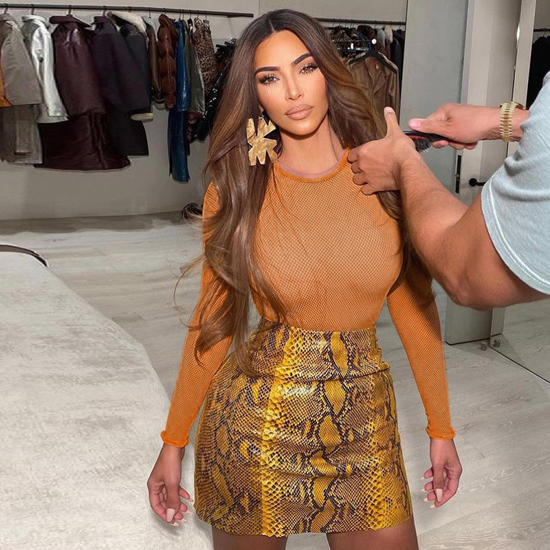 AVV Body sexy din plasă cu ochiuri de top cu mâneci lungi, de bază, cu mâneci lungi, bodycon pentru femei, body dintr-o bucată, îmbrăcăminte de primăvară 2021