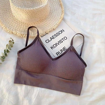 Ženski sportski grudnjak za leđa Brzo sušeći podstavljeni otporan na udarce Gym Fitness Trčanje Sportski grudnjaci Push Up grudnjaci Sportski grudnjak Crop Top