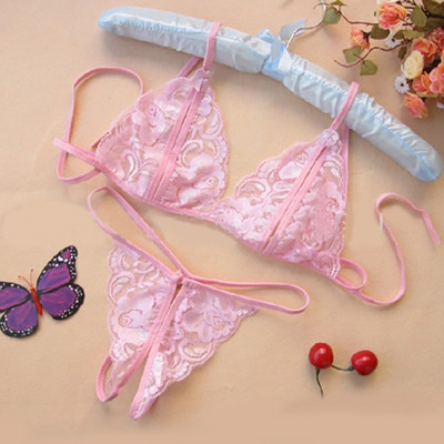 Fashion Sexy Dantela Transparentă Femeie Open File Tentation Trei Puncte Femei Sex Lenjerie Intima Crotch Deschidere Costum