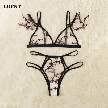 LOPNT Секси сутиен Bralette 3/4 чашки Комплекти сутиени Бельо за жени Без кабели Тънко бельо Комплект дишащи удобни интимни комплекти сутиени