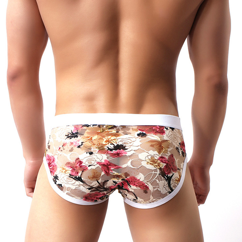 Jauni seksīgi mežģīņu bokseri vīriešu apakšveļa vīriešu bokseri Hombre vīriešu Calzoncillo Cueca Masculina bokseri