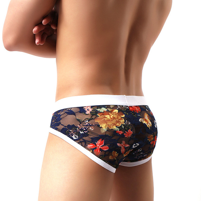 Jauni seksīgi mežģīņu bokseri vīriešu apakšveļa vīriešu bokseri Hombre vīriešu Calzoncillo Cueca Masculina bokseri