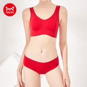 MIIOW naiste rinnahoidjad ja aluspüksid, 2-osaline, nõtke õmblusteta naiste pesu, pehme traadita seksikas aluspesu Bralette