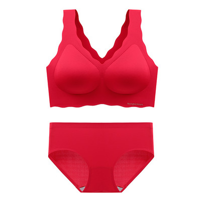 MIIOW naiste rinnahoidjad ja aluspüksid, 2-osaline, nõtke õmblusteta naiste pesu, pehme traadita seksikas aluspesu Bralette