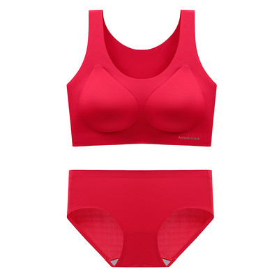 MIIOW naiste rinnahoidjad ja aluspüksid, 2-osaline, nõtke õmblusteta naiste pesu, pehme traadita seksikas aluspesu Bralette