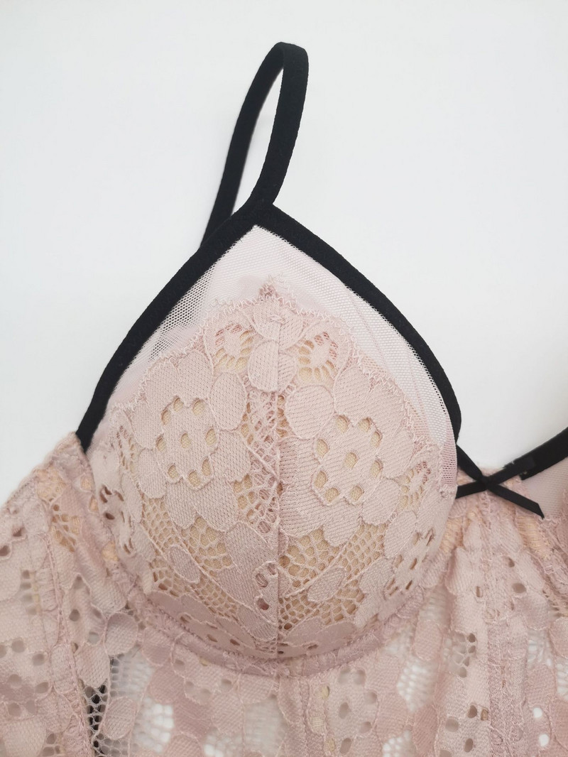 Francusko donje rublje od riblje kosti cvjetni ultratanki čipkasti grudnjak hlače sakupite seksi donje rublje u velikom grudnjaku gaćice protiv opuštanja