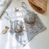 Vezeno push up donje rublje nabrana vjenčanica bez leđa nevidljivi grudnjak sujetador seksi ženska vanjska odjeća