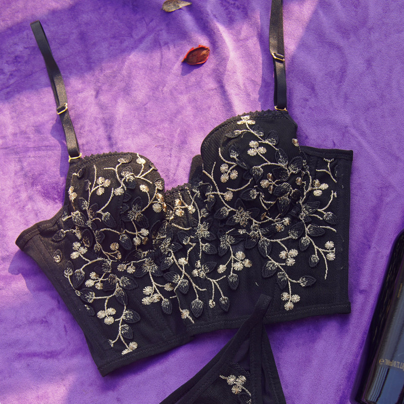 Vezeno push up donje rublje nabrana vjenčanica bez leđa nevidljivi grudnjak sujetador seksi ženska vanjska odjeća